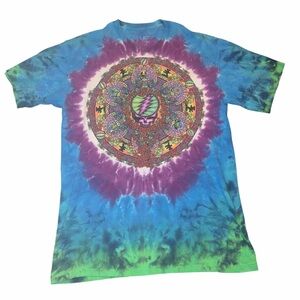 Grateful Dead liquid blue mens tie dye M shirt
